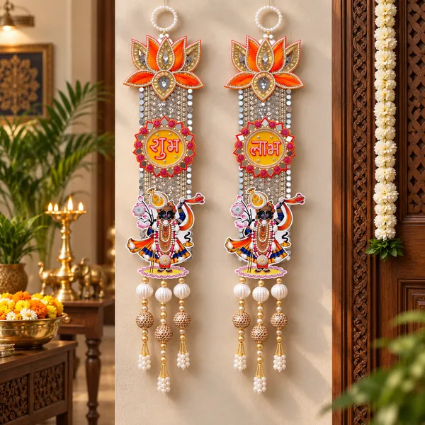 ShineYou_Premium_Krishna_Shubh_Labh_Door_Hanging_Set