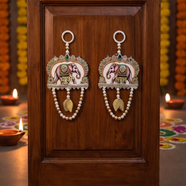 ShineYou_Shubh_Labh_Elephant_Door_Hanging_Pair