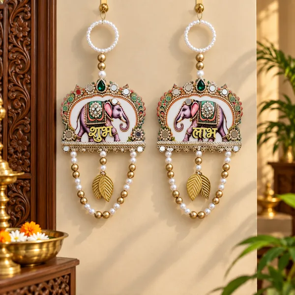 ShineYou_Shubh_Labh_Elephant_Door_Hanging_Pair