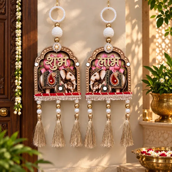 ShineYou_Shubh_Labh_Elephant_Door_Hanging_Set