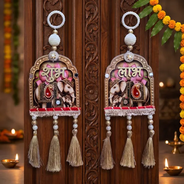 ShineYou_Shubh_Labh_Elephant_Door_Hanging_Set