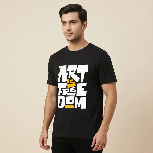 Art_is_Freedom_-_Creator's_Collection_Graphic_Print_T-Shirt_For_Men