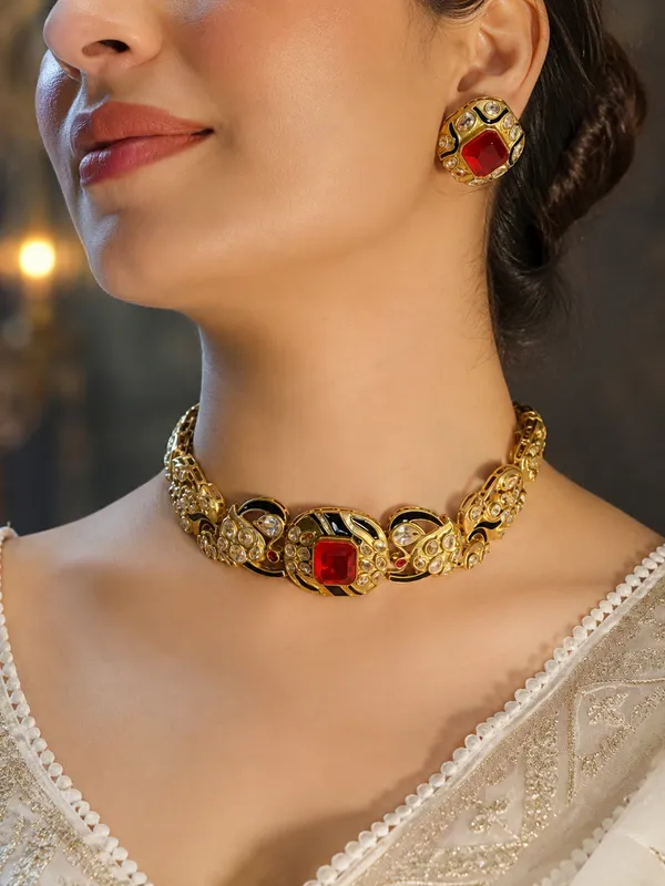 Noor_Peacock_Kundan_Statement_Choker