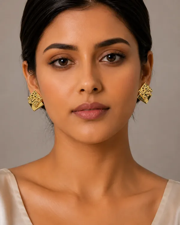 Noor_Textured_Geometric_Stud_Earrings
