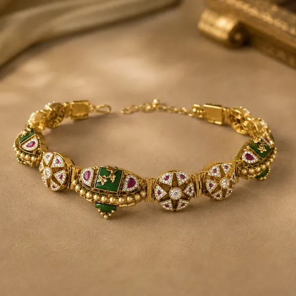 Noor_Royale_Meenakari_Convertible_Bracelet_Choker