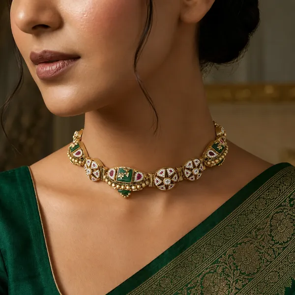 Noor_Royale_Meenakari_Convertible_Bracelet_Choker