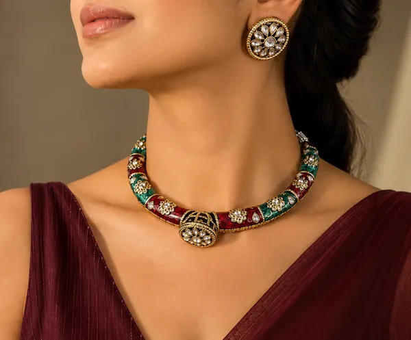 Noor_Meenakari_Antique_Choker_Necklace