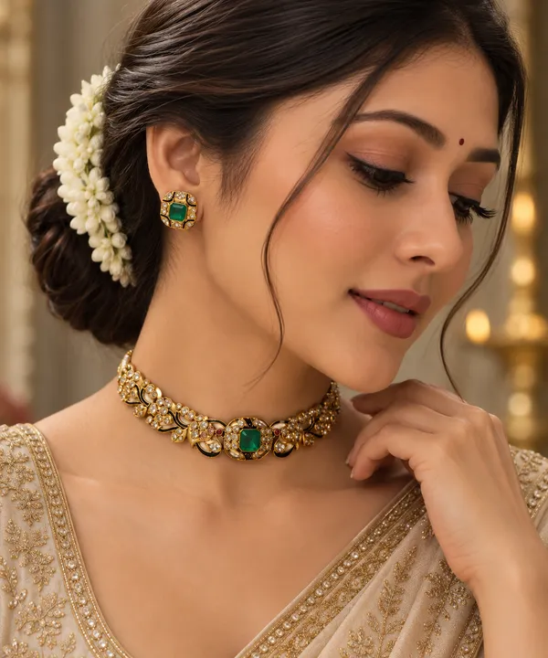 Noor_Peacock_Kundan_Statement_Choker