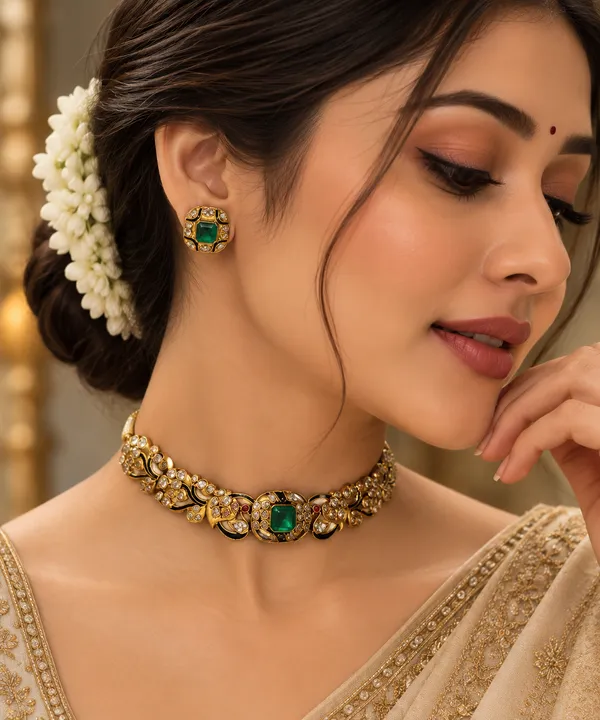 Noor_Peacock_Kundan_Statement_Choker