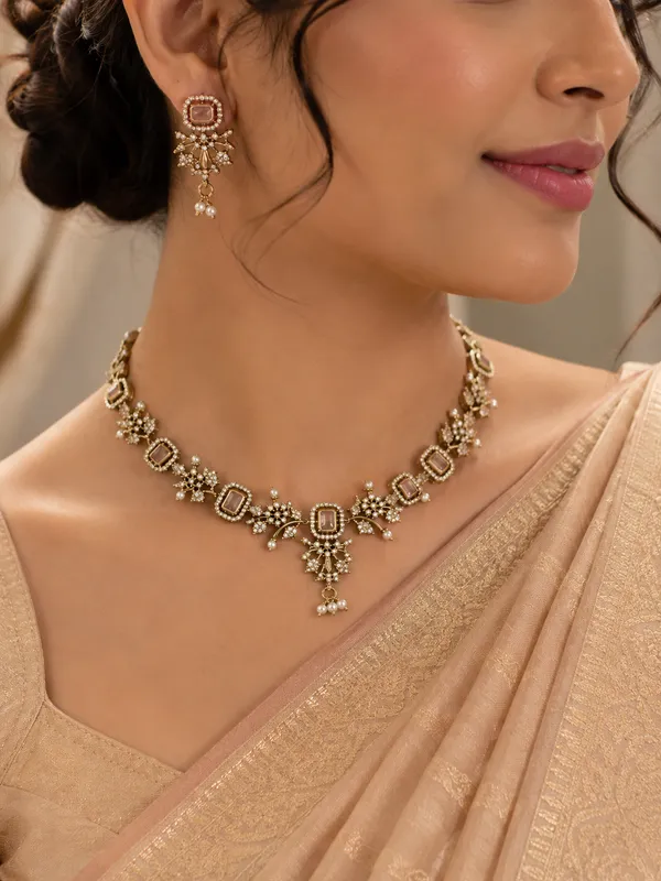 Noor_Floral_Crystal_Necklace_Set