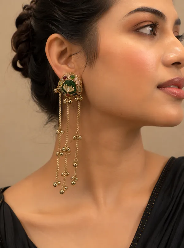 Noor_Lotus_Drape_Statement_Earrings