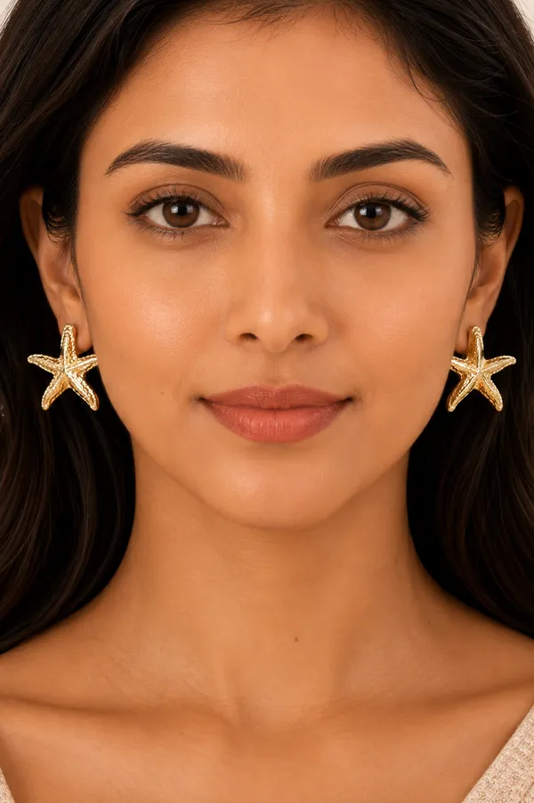 Noor_Starfish_Statement_Stud_Earrings