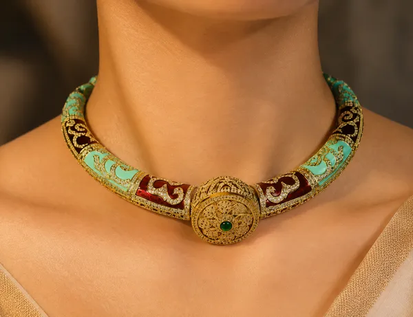 Noor_Meenakari_Antique_Choker_Necklace