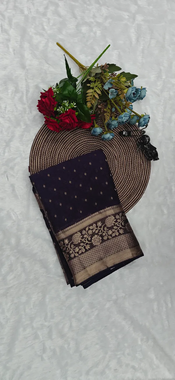 Navy_Blue_Chiffon_Georgette_Saree_For_Women