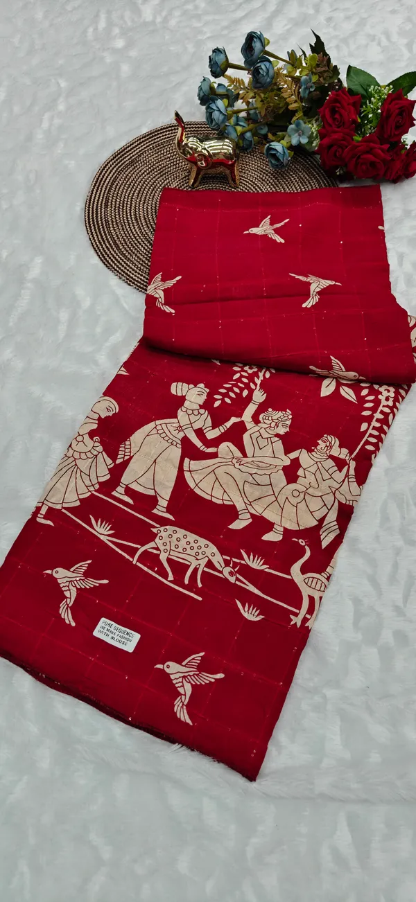 Maroon_Maslin_Silk_Sequin_Embroidered_Saree_For_Women