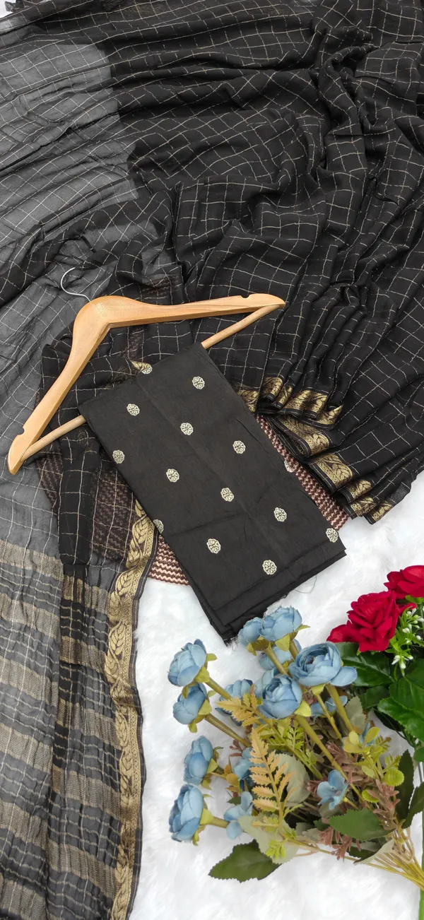 Black_Chiffon_Georgette_Saree_For_Women