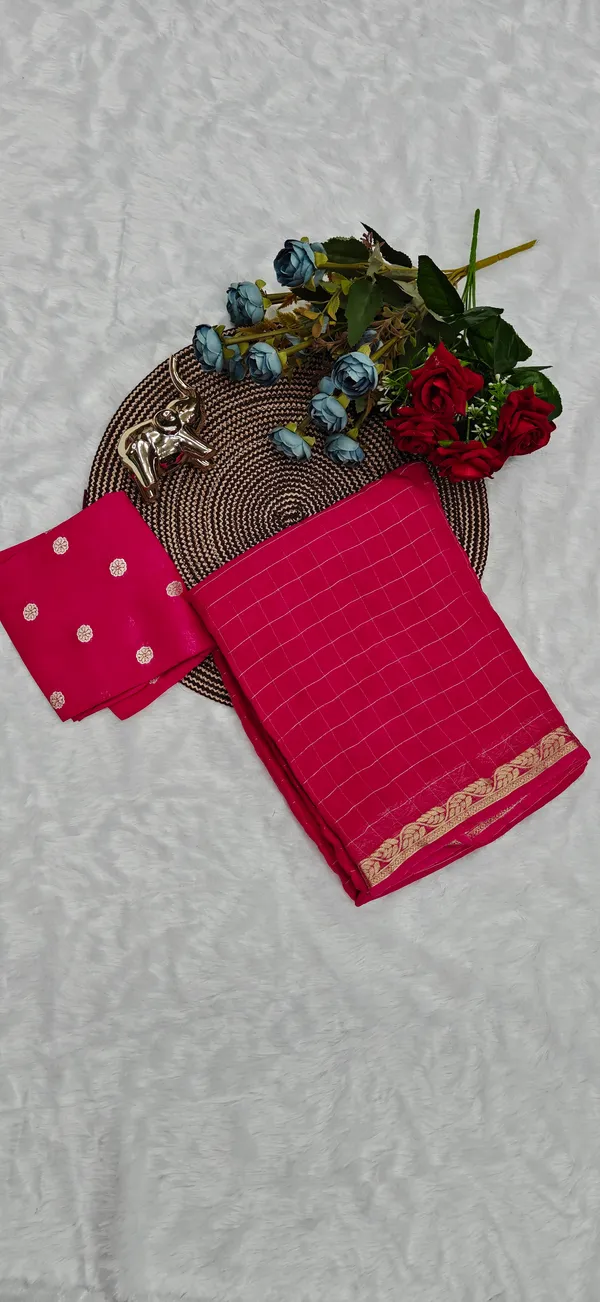 Pink_Soft_Chiffon_Georgette_Saree_For_Women