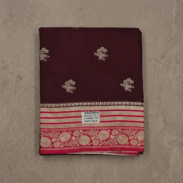 Maroon_Banarasi_Khaddi_Georgette_Silk_Saree_For_Women
