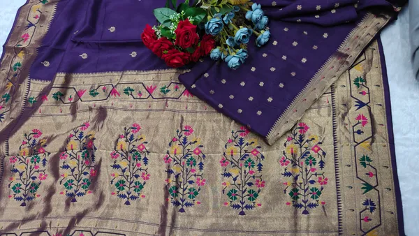 DN95_Premium_Quality_Pure_Munga_Handlooms_Paithani__Saree_For_Women