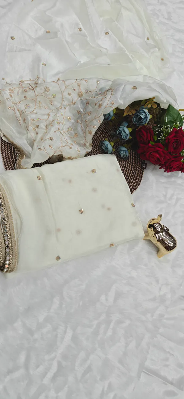 White_Satin_Space_Silk_Mirror_Work_Lace_Border_Saree_For_Women