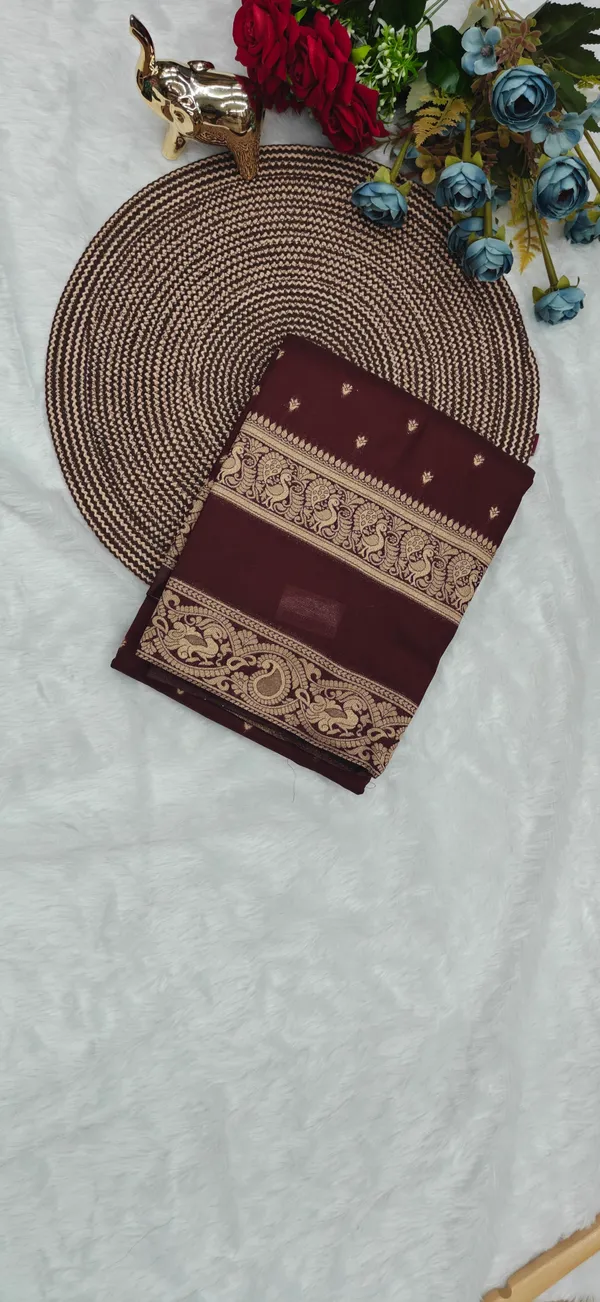 Maroon_Banarasi_Khaddi_Georgette_Silk_Saree_For_Women