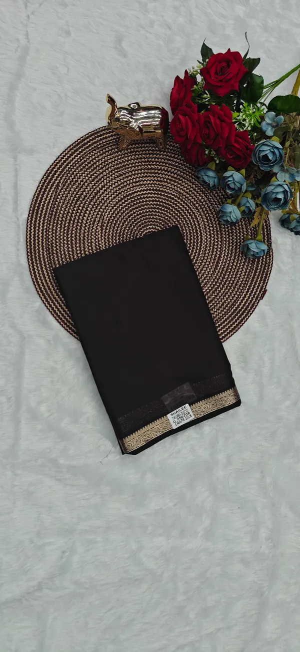 Dark_brown_Mysore_Crepe_Silk_Saree_For_Women