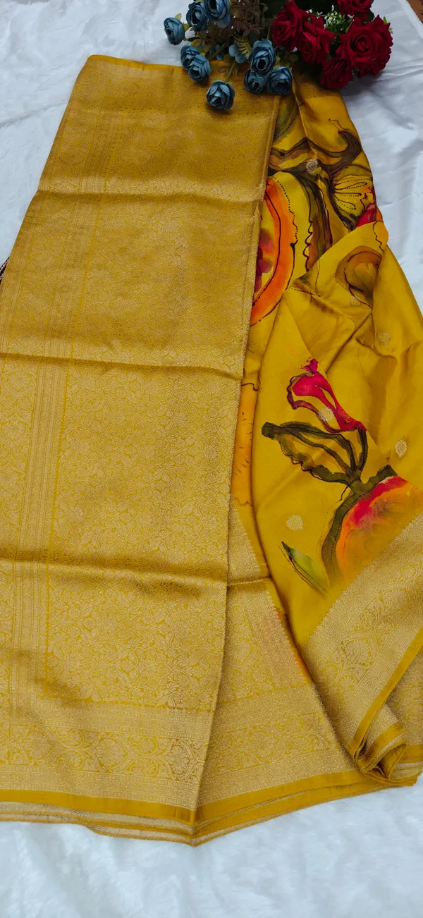 Yellow_Pure_Viscose_Silk_Saree_For_Women