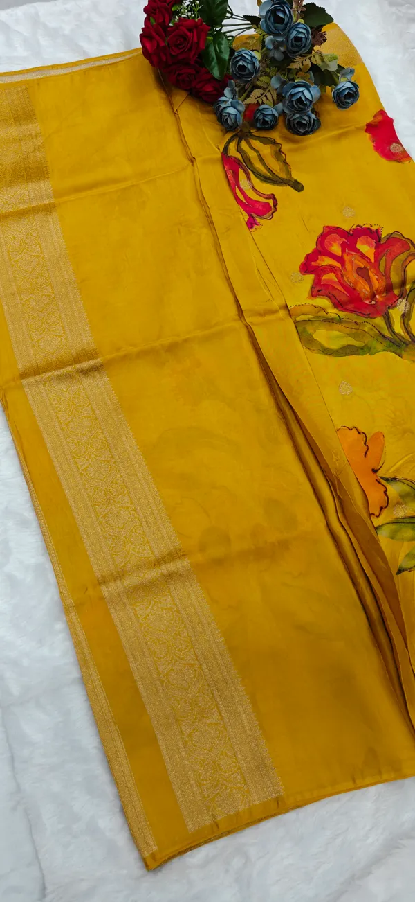 Yellow_Pure_Viscose_Silk_Saree_For_Women