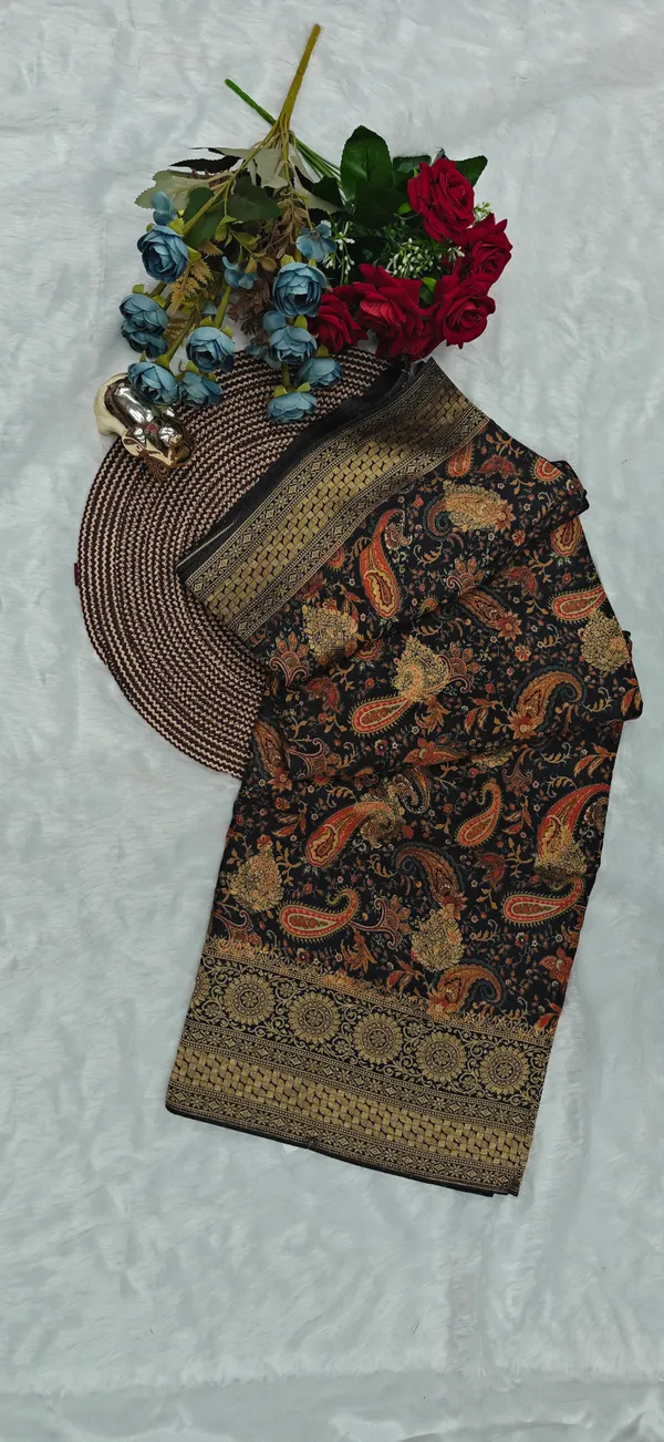 Black_Pure_Maslin_Silk_Paisley_Printed_Saree_For_Women
