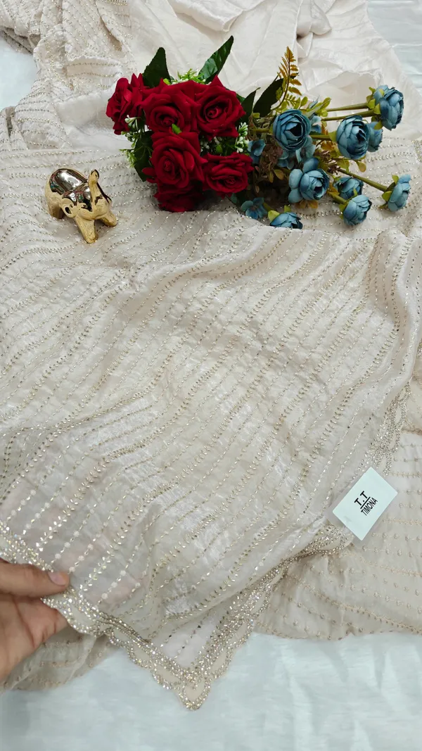 Light_Beige_soft_crush_organza_sequence_work_saree_for_women