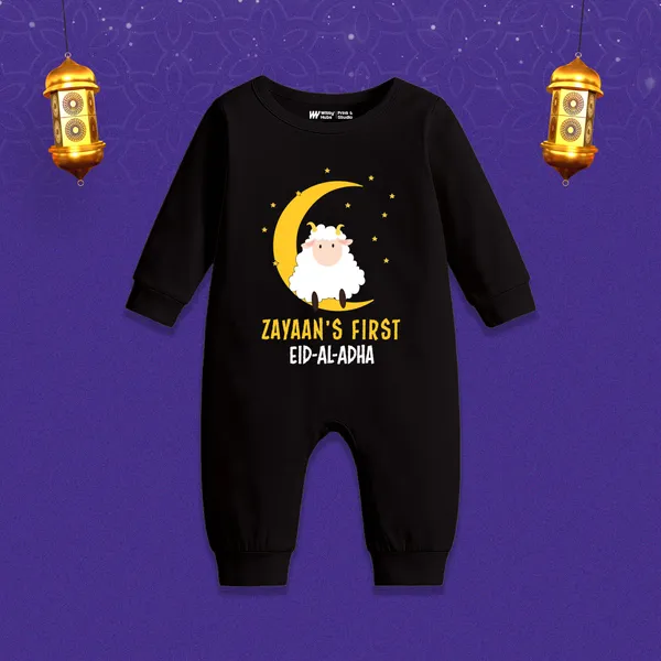 Black_Cotton_First_Eid_Al-Adha_Romper_For_Baby_Boys