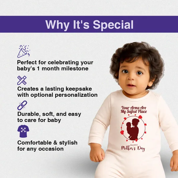 Cream_Cotton_Mother'S_Day_Printed_Full_Sleeve_Romper_For_Newborns