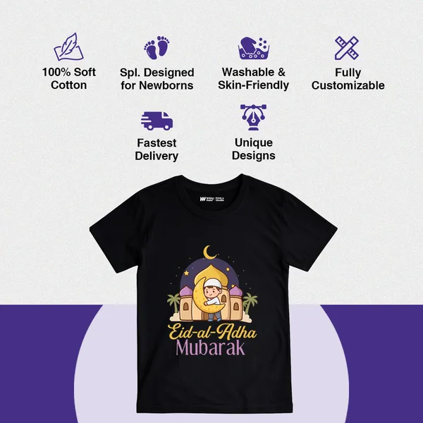 Black_Cotton_Eid-Al-Adha_Mubarak_Printed_T-Shirt_For_Kids