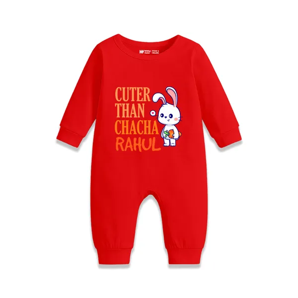 Red_Cotton_Chacha_Rahul_Print_Full_Sleeve_Romper_For_Baby