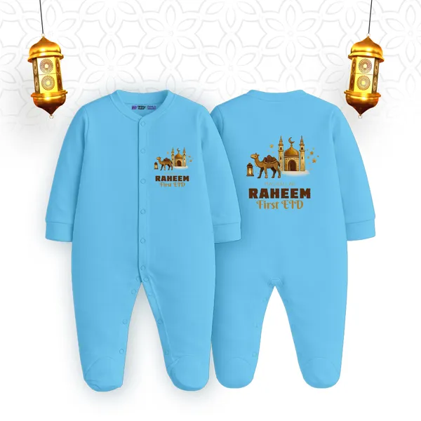 Blue_Cotton_Customizable_Ramadan_Theme_Full_Sleeve_Romper_For_Baby
