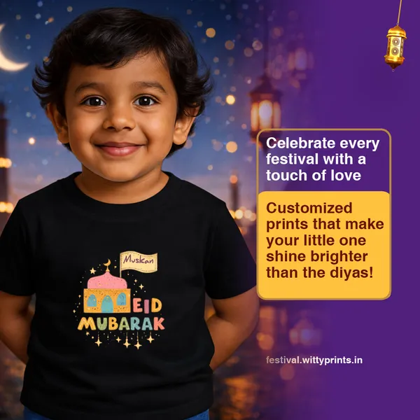 Black_Cotton_Eid_Mubarak_Personalized_Kids_T-Shirt