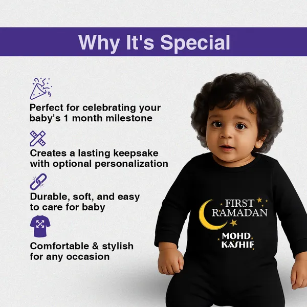 Black_Cotton_First_Ramadan_Personalized_Romper_For_Baby