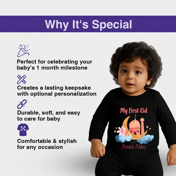 My_First_Eid_Personalized_Black_Full_Sleeve_Romper_For_Baby
