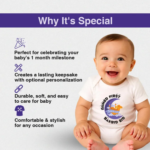 White_Cotton_Bakrid_Eid_First_Onesie_For_Babies