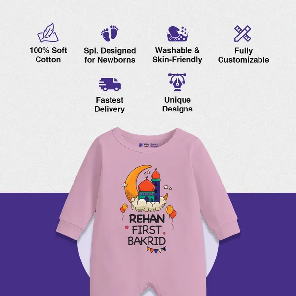 Pink_Customizable_First_Bakrid_Romper_For_Baby