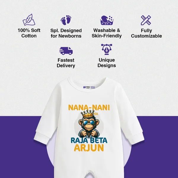 White_Cotton_Nana_Nani_Raja_Beta_Printed_Romper_For_Baby