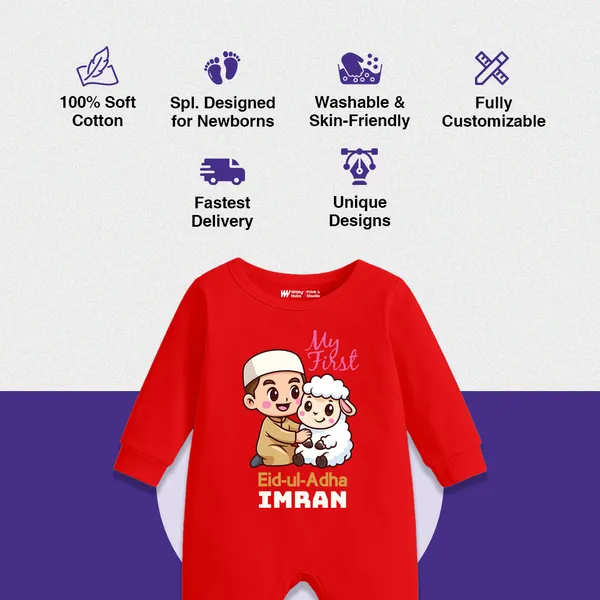 Red_Cotton_My_First_Eid-Ul-Adha_Full_Sleeve_Onesie_For_Baby