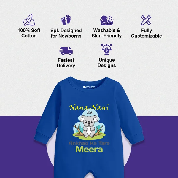 Blue_Customizable_Koala_Print_Romper_For_Babies