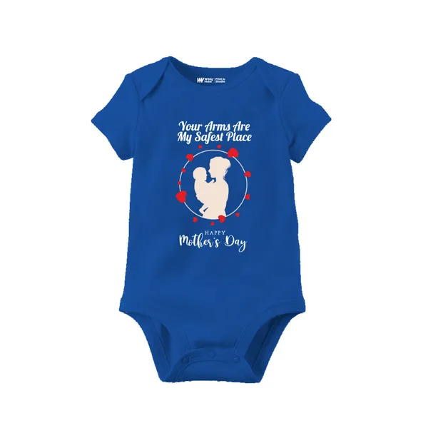 Blue_Cotton_Mother'S_Day_Printed_Romper_For_Baby