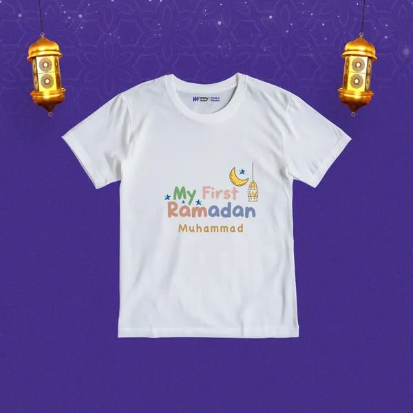 Colorful_My_First_Ramadan_Personalized_Cotton_T-Shirt_For_Kids