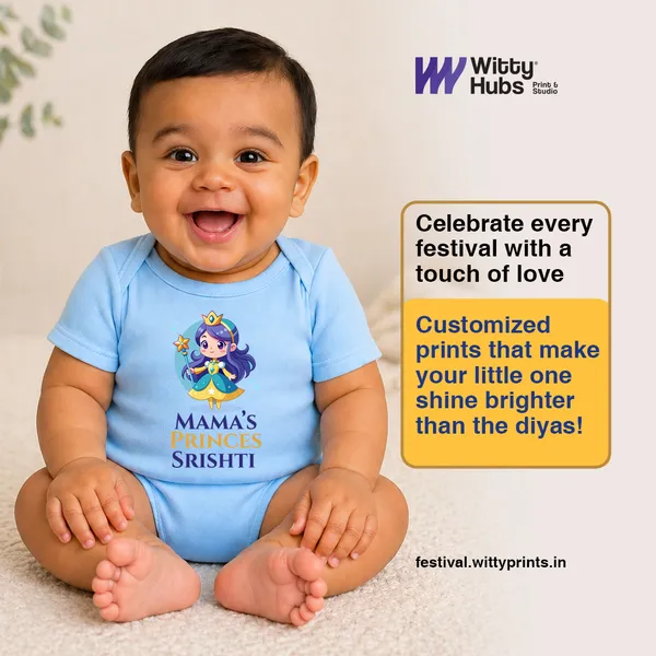 Mama'S_Princess_Srishti_Customized_Blue_Cotton_Romper_For_Baby_Girls