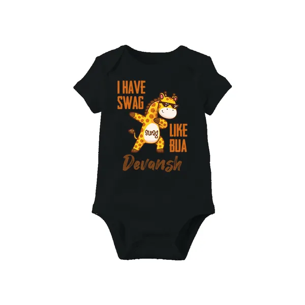 Black_Cotton_Swag_Like_Bua_Personalized_Onesie_For_Newborns