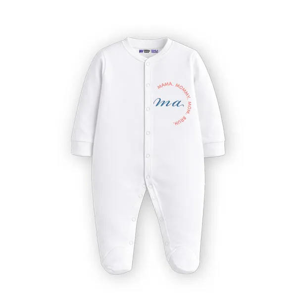 White_Cotton_Mama_Print_Full_Sleeve_Romper_For_Baby