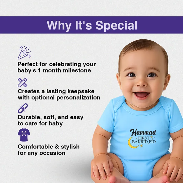 Hammad_First_Bakrid_Eid_Blue_Cotton_Baby_Romper