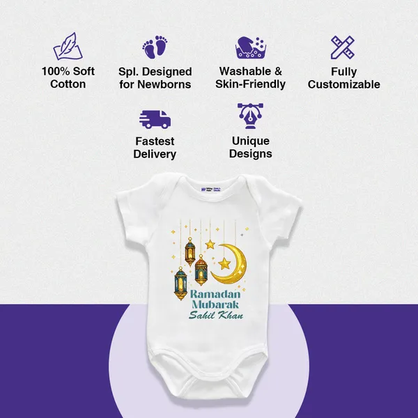 Ramadan_Mubarak_Personalized_White_Cotton_Baby_Romper